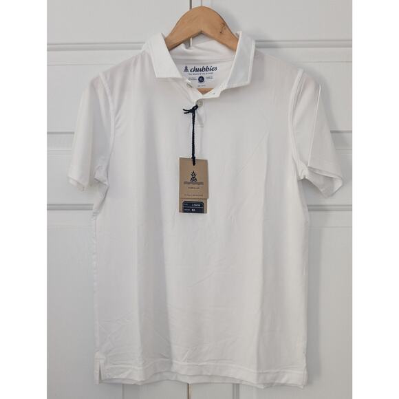 Chubbies The Vanna White SPF Performance Polo Shirt Boys - Picture 1 of 5